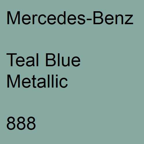 Mercedes-Benz, Teal Blue Metallic, 888.